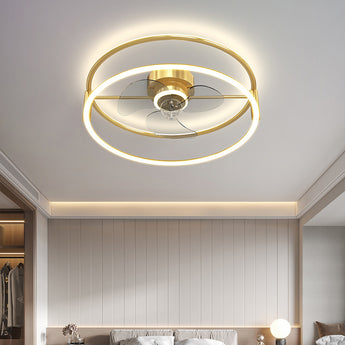 Modern Simple Ceiling Electric Fan Lamp - dasherdecor