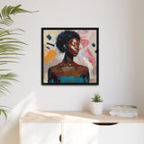 African American Soul Portrait Canvas Wall Art with Frame