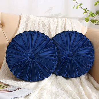 Buttons Velvet Reversible Throw Pillow