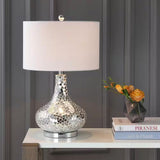 Emilia 26 In. Silver Mirrored Mosaic Table Lamp