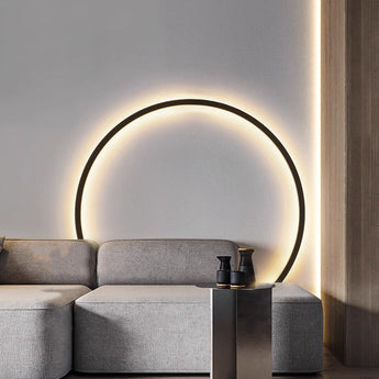 47" Minimalist Circle Wall Light-3