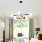 Ariyona 8-Light Dimmable Modern Sputnik Sphere Chandelier