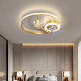 Modern Chandelier Ceiling Fan Without Blades Bedroom Lamp - dasherdecor