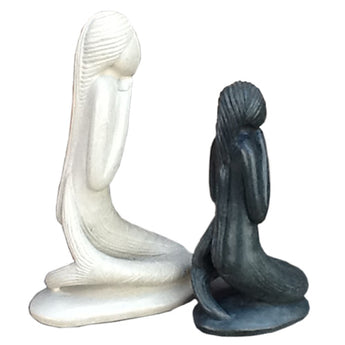 Soapstone Mermaid Sculptures-0