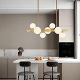 7-Lights Frosted Glass Globe Pendant Light 