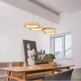 Simplicity Solid Wood Dining Pendant Circle - dasherdecor