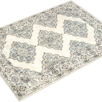 Paula Arnell Medallion Floral Area Rug, Beige/Grey, 5'2"X7'2" Rectangle