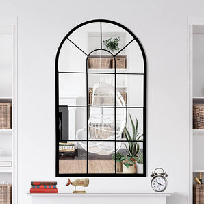 Arched Farmhouse Wall Mirror 