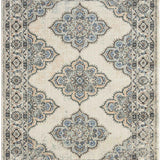 Paula Arnell Medallion Floral Area Rug, Beige/Grey, 5'2"X7'2" Rectangle