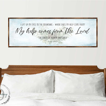 My Help Comes From the Lord | PSALM 121 | Bible Art | Wooden Wall Art | Bible Quotes | Wall Hanging - 310315-3