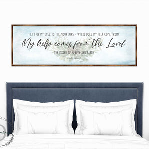 My Help Comes From the Lord | PSALM 121 | Bible Art | Wooden Wall Art | Bible Quotes | Wall Hanging - 310315-0