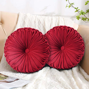 Buttons Velvet Reversible Throw Pillow