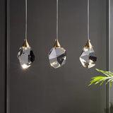 Elara Brass & Crystal Pendant Light