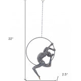 Athletic Man Hanging Ring Sculpture-0