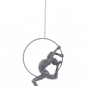 Athletic Man Hanging Ring Sculpture-1