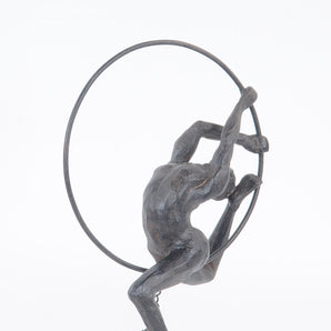 Athletic Man Hanging Ring Sculpture-3