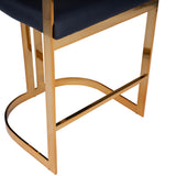 Gold and Black Faux Leather Counter Stool-4