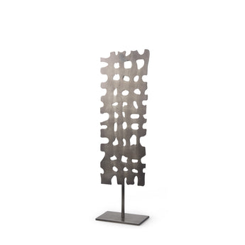 Petite Gray Metal  Sculpture-0