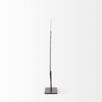 Petite Gray Metal  Sculpture-2