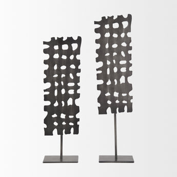 Petite Gray Metal  Sculpture-5