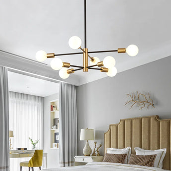 Ariyona 8-Light Dimmable Modern Sputnik Sphere Chandelier