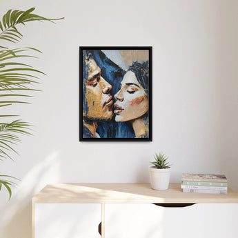 Couple Portrait Canvas Wall Art SEDUCTION by Queennoble