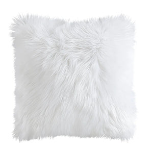 Sheepskin Faux Fur Decorative Throw Pillows - 22" X 22"