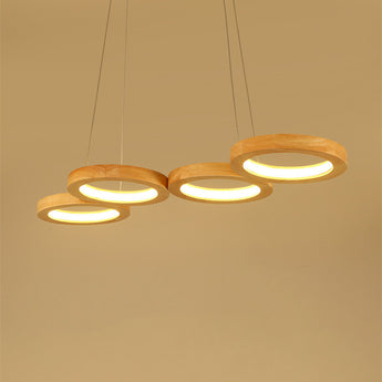 Simplicity Solid Wood Dining Pendant Circle - dasherdecor