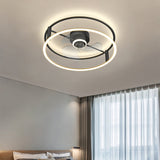 Modern Simple Ceiling Electric Fan Lamp - dasherdecor