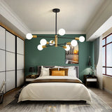 Ariyona 8-Light Dimmable Modern Sputnik Sphere Chandelier