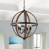 Barreras 5 - Dimmable Globe Chandelier