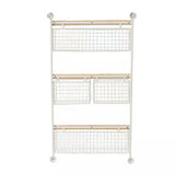 White Wall Mounted Magazine Rack Holder