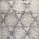 Venice Cameo Area Rug, Grey/Blue, 6'6"X9'6"