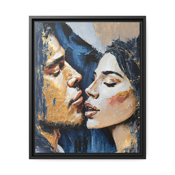 Couple Portrait Canvas Wall Art SEDUCTION by Queennoble