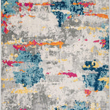 Sky Collection Transitional Abstract Area Rug 5' X 7' Multi