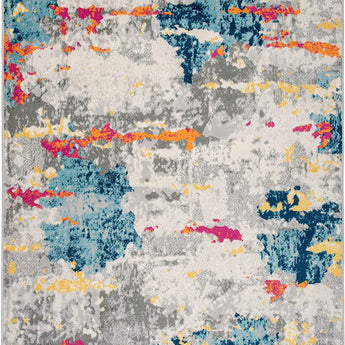 Sky Collection Transitional Abstract Area Rug 5' X 7' Multi