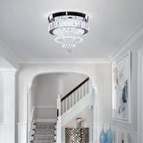 Luxe Radiance Crystal Flush Mount Chandelier