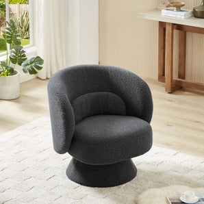 360 Degree Swivel Sherpa Accent Chair-1