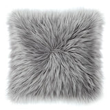 Sheepskin Faux Fur Decorative Throw Pillows - 22" X 22"