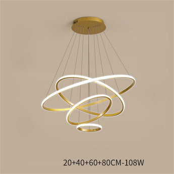 Living Room Chandelier Dining Room Lamp Intelligent Simple Household Chandelier - dasherdecor