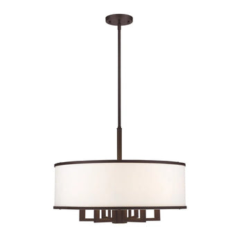 Berthine 7 - Light Dimmable Drum Chandelier