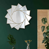 Pinwheel Circular Accent Mirror-0