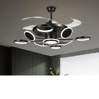 Nordic Ceiling Fans With LED Light Remote Control Ceiling - dasherdecor