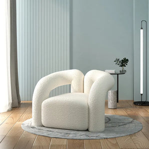 Luxury Nordic Light Velvet Designer Tiger Chair 