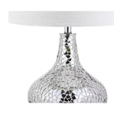 Emilia 26 In. Silver Mirrored Mosaic Table Lamp