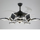 Nordic Ceiling Fans With LED Light Remote Control Ceiling - dasherdecor