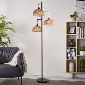 Eleanor Rattan Floor Lamp-0