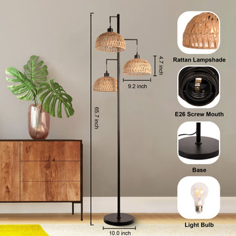 Eleanor Rattan Floor Lamp-1