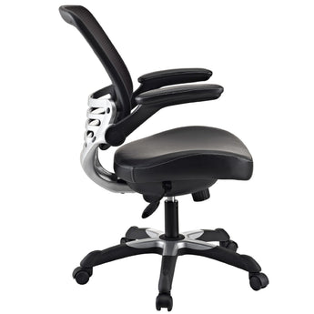 Modern Black Mesh Back Ergonomic Office Chair  with Flip-up Arms-1