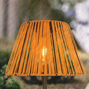 Alessandro Solar Outdoor Rattan Floor Lamp-1